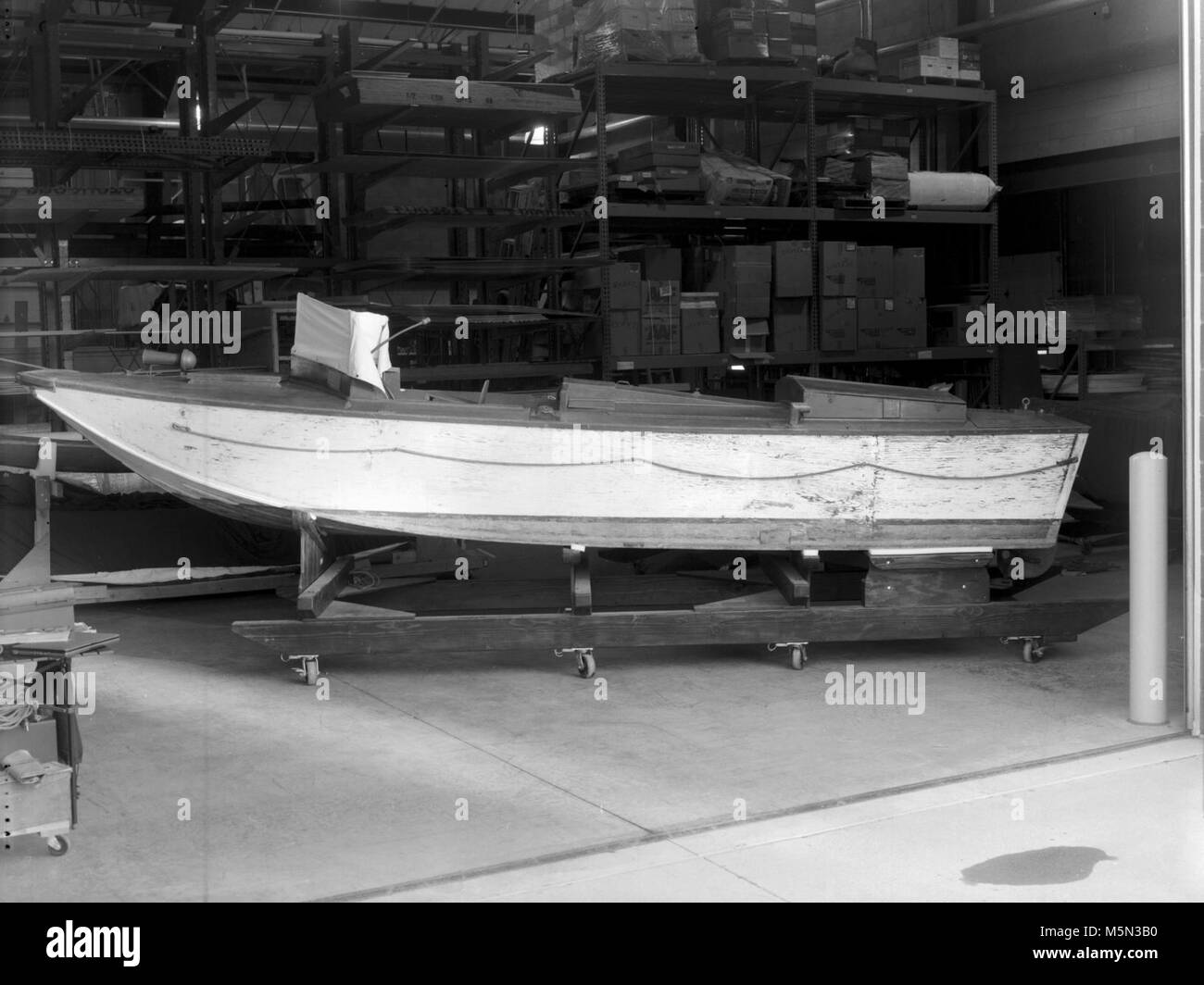 Moteur inboard Banque d'images noir et blanc - Alamy
