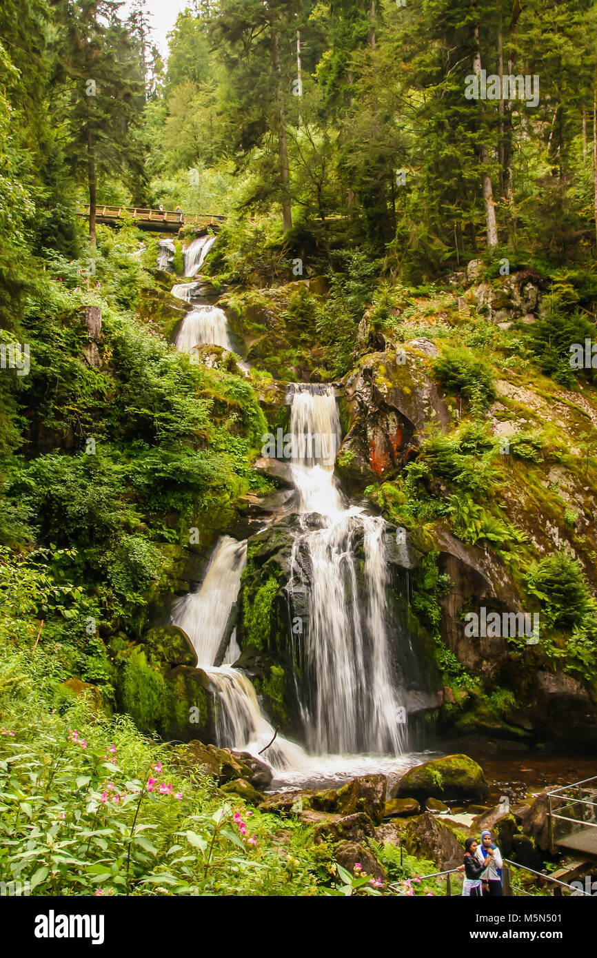 La plus haute cascade d'Allemagne à Triberg, dans la forêt noire , baden wuttemberg Banque D'Images