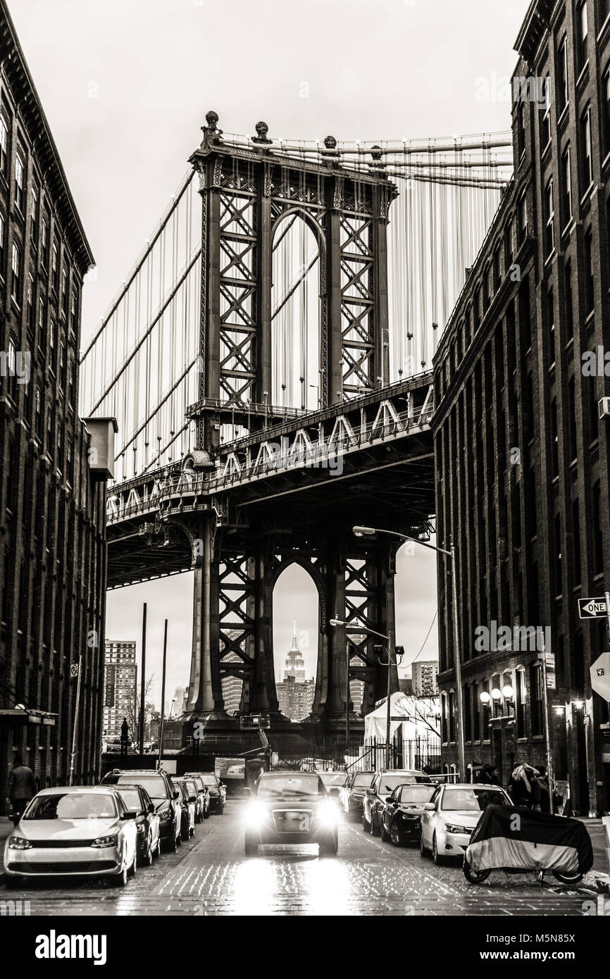 Pont de Manhattan, New York City, USA. Banque D'Images