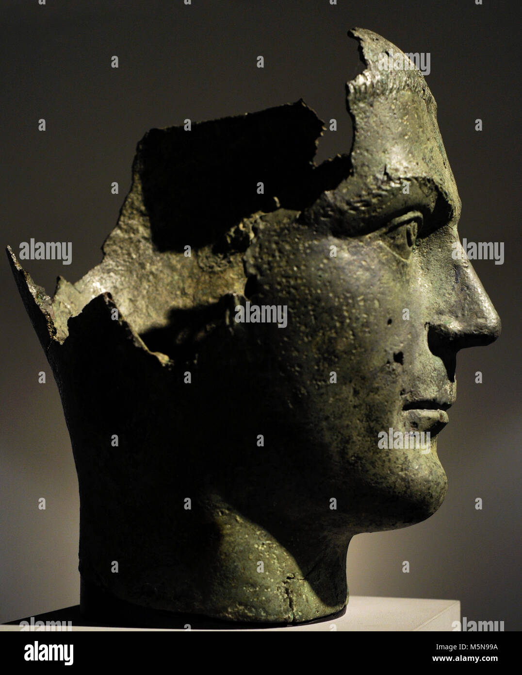 Nœud gordien III (225-244). Empereur Romain. Buste en bronze probablement de Nœud Gordien III. Musée romain-germanique. Cologne. L'Allemagne. Banque D'Images
