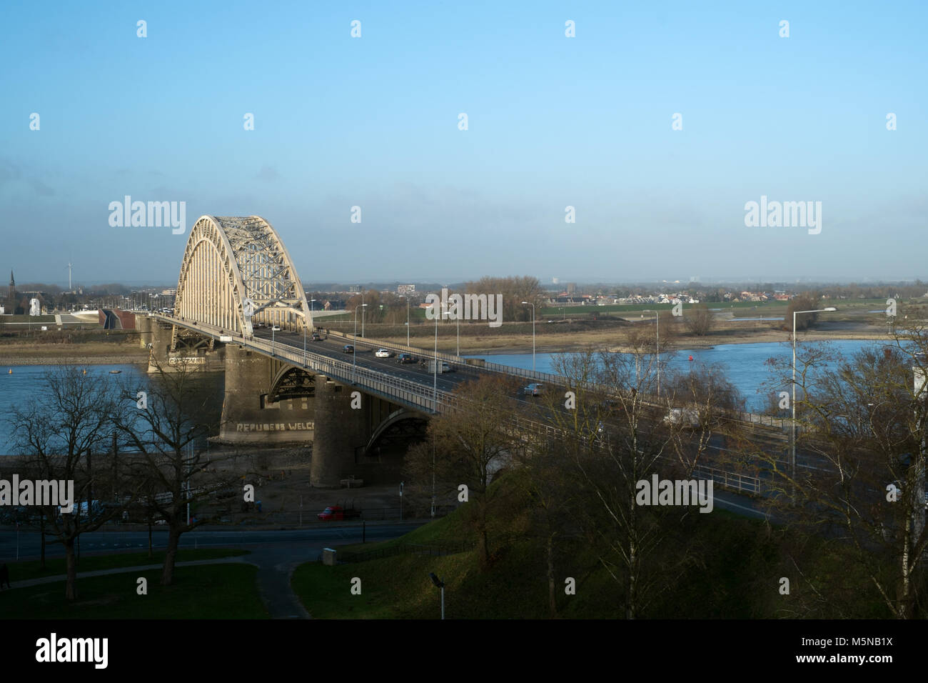 Pont, Nijmegen, Pays-Bas Banque D'Images