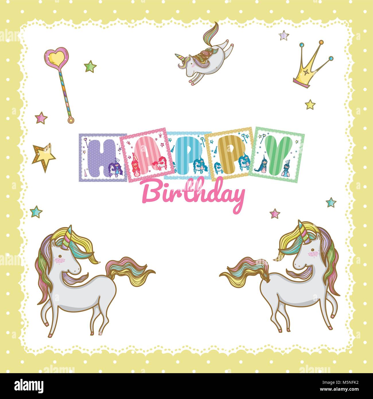 Joyeux Anniversaire Harry Potter Magic World Concept Vector Illustration Graphic Design Image Vectorielle Stock Alamy
