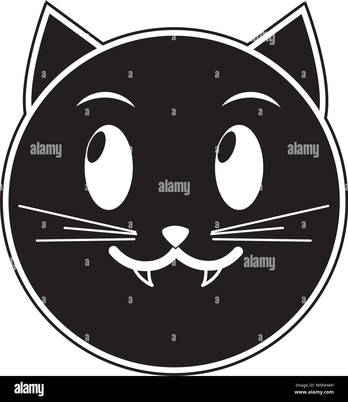 Visage De Chat Vampire Silhouette Expression Emoji Image Vectorielle Stock Alamy Visage De Chat Vampire Silhouette Expression Emoji Image Vectorielle Stock Alamy