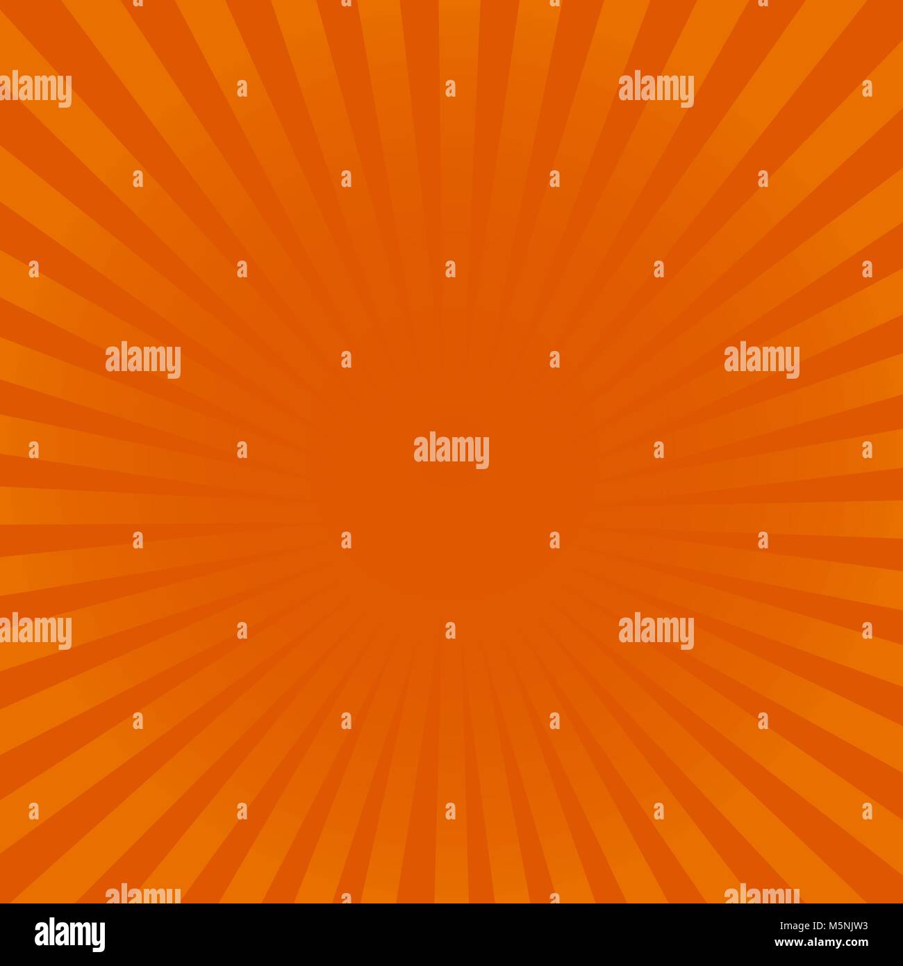 Rayons orange Sunburst modèle. Sunburst Radial ray background vector illustration. Illustration de Vecteur