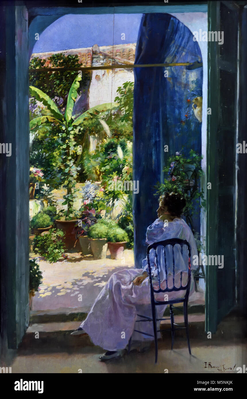 Un patio andalou (Pereza andaluza) 1900 Julio Romero de Torres 1874 - 1930 20ème siècle, l'Espagne, l'espagnol, Banque D'Images