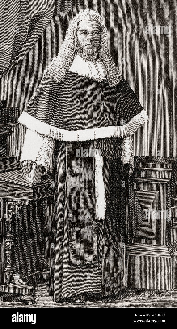 Henry Charles Lopes, Premier Baron de Ludlow, 1828 -1899. Juge britannique et homme politique conservateur. Du Strand Magazine, publié en janvier à juin 1894. Banque D'Images