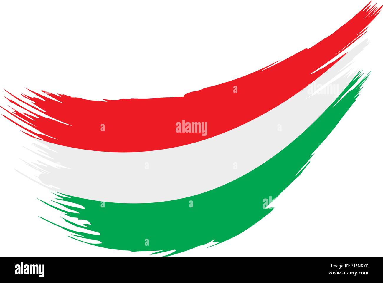 Drapeau de la Hongrie, vector illustration Illustration de Vecteur