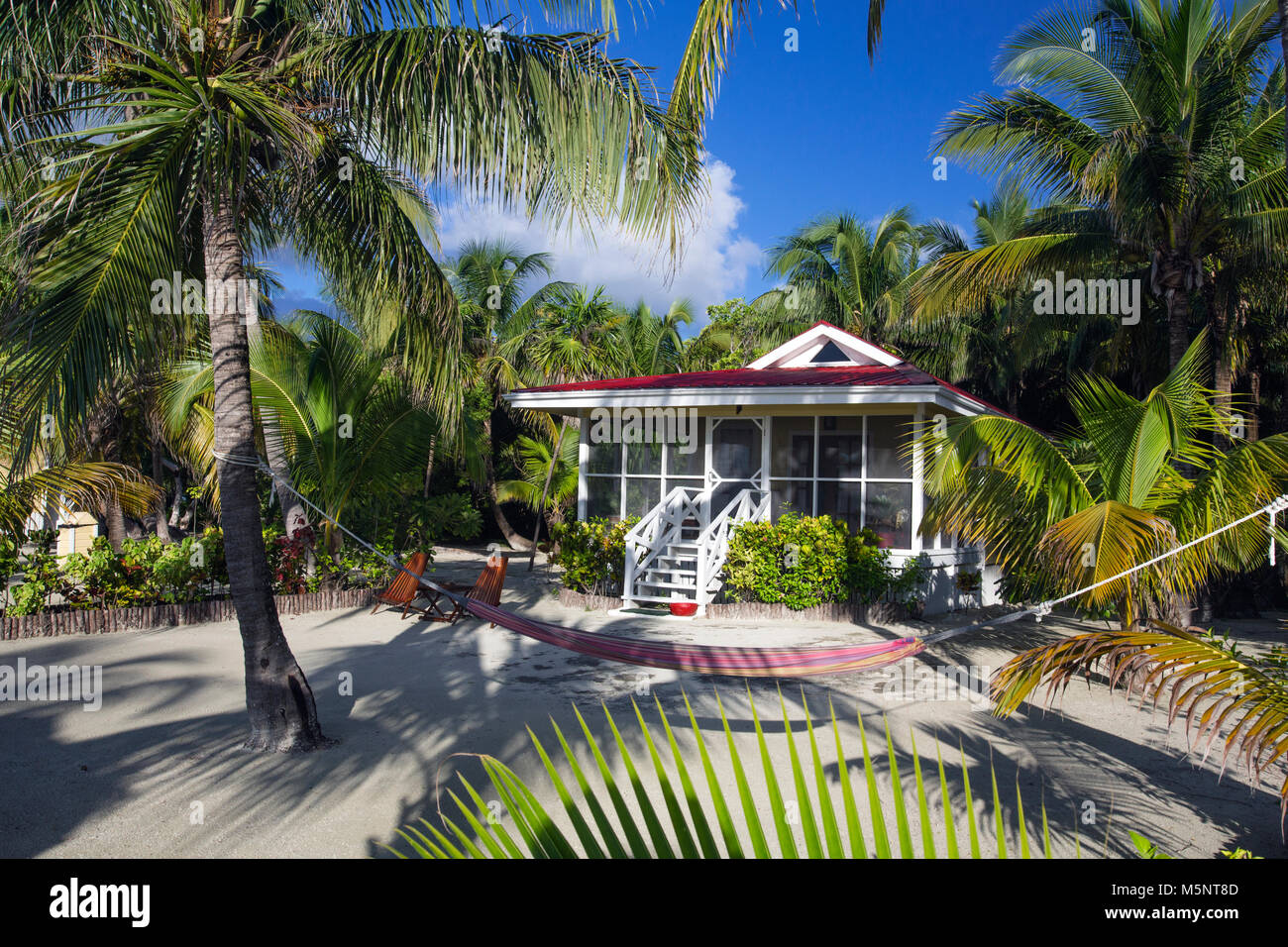 Turneffe Island Resort, Belize Barrier Reef Banque D'Images