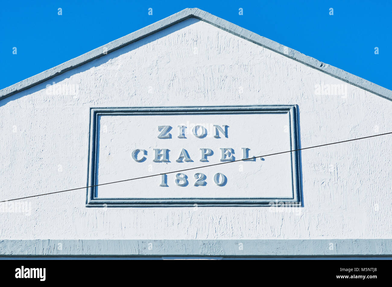 Pignon de la chapelle classée Grade II Sion à Battle, East Sussex, UK Banque D'Images