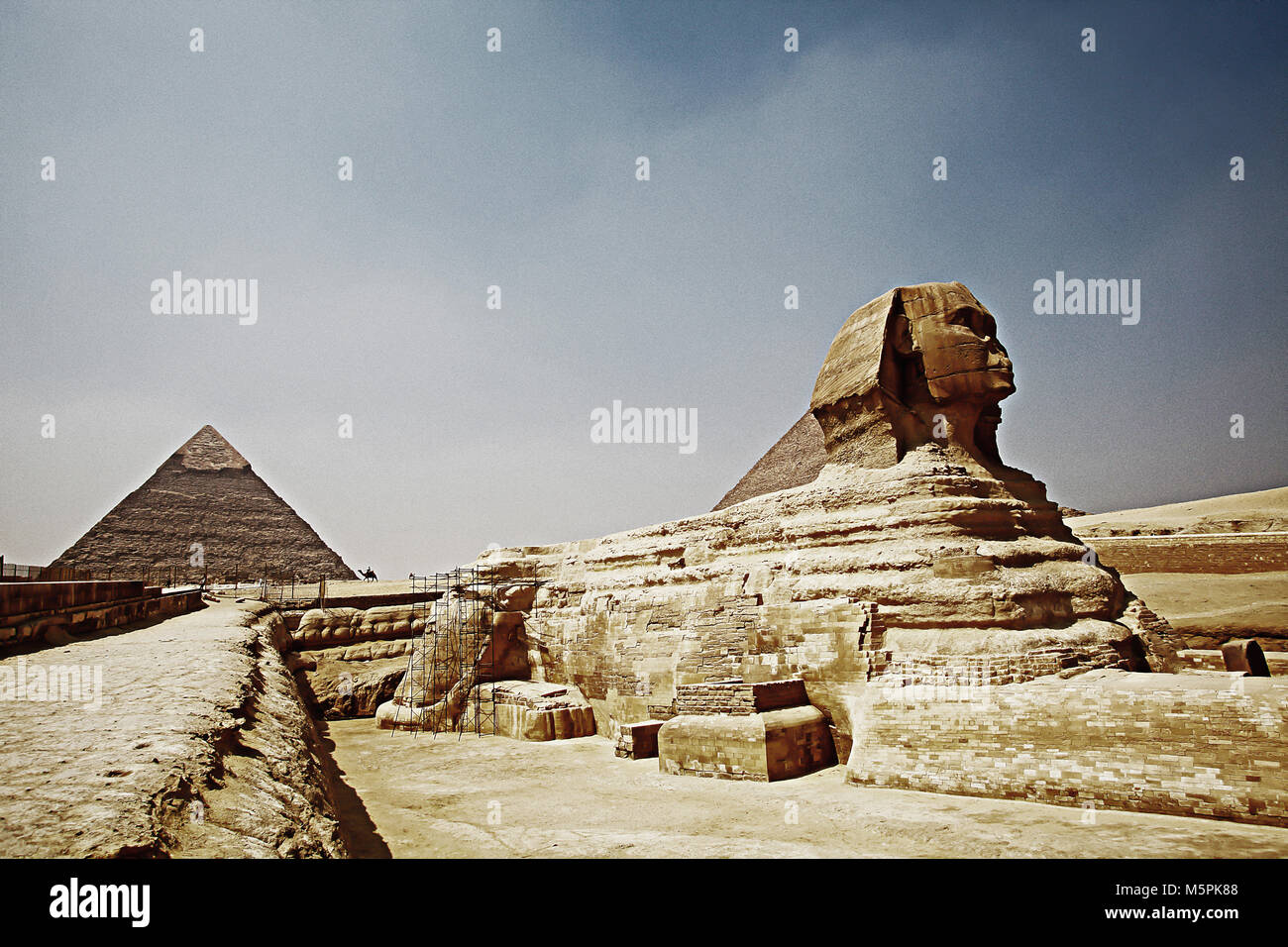 Pyramides égyptiennes Banque D'Images