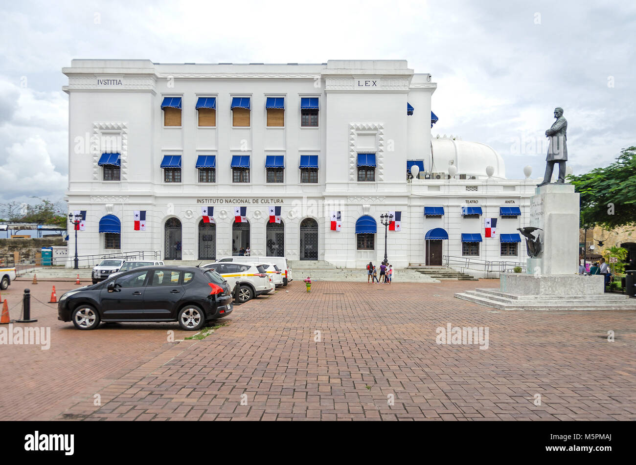 La ville de Panama, Panama - 3 novembre, 2017 : Institut National de la culture (Institut National de Culture) dans le quartier historique Casco Viejo. Banque D'Images