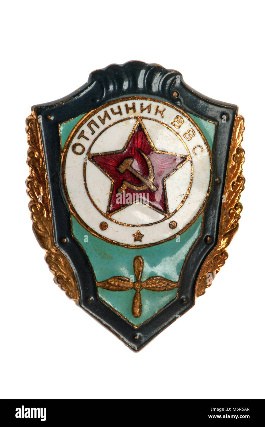Insigne de l'époque soviétique banner Air Force Banque D'Images