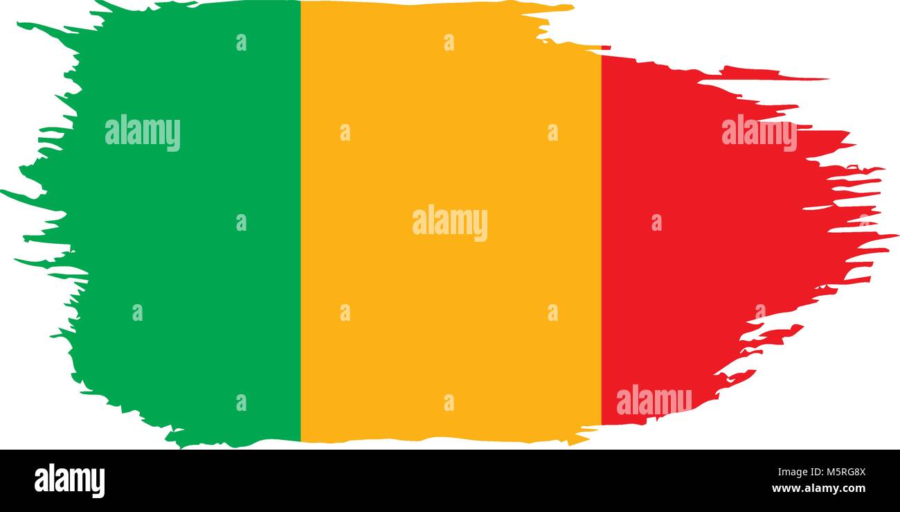 Mali drapeau. Vector Illustration de Vecteur