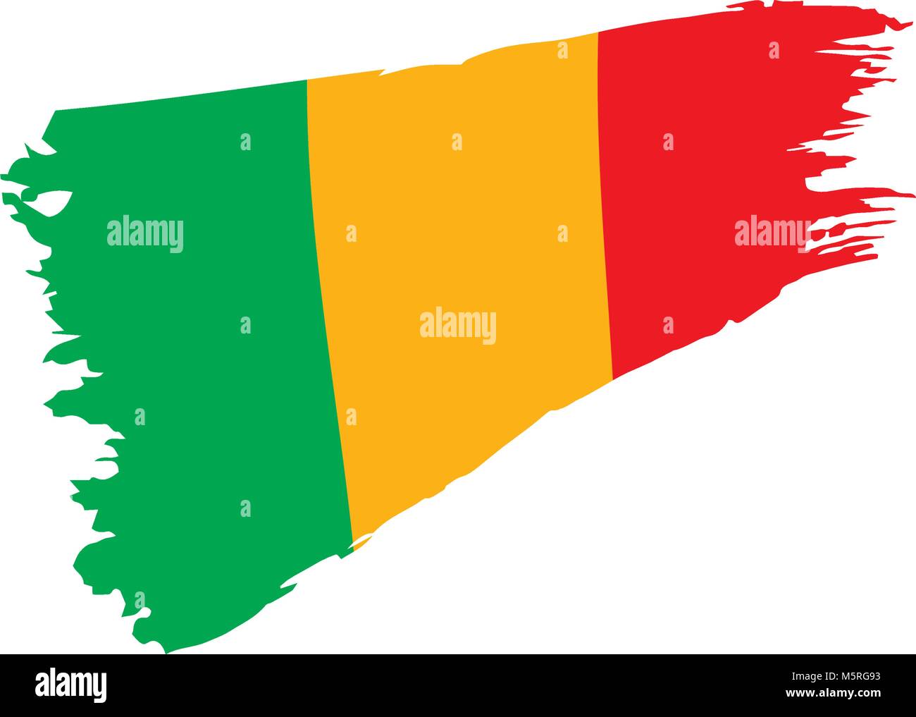 Mali drapeau. Vector Illustration de Vecteur