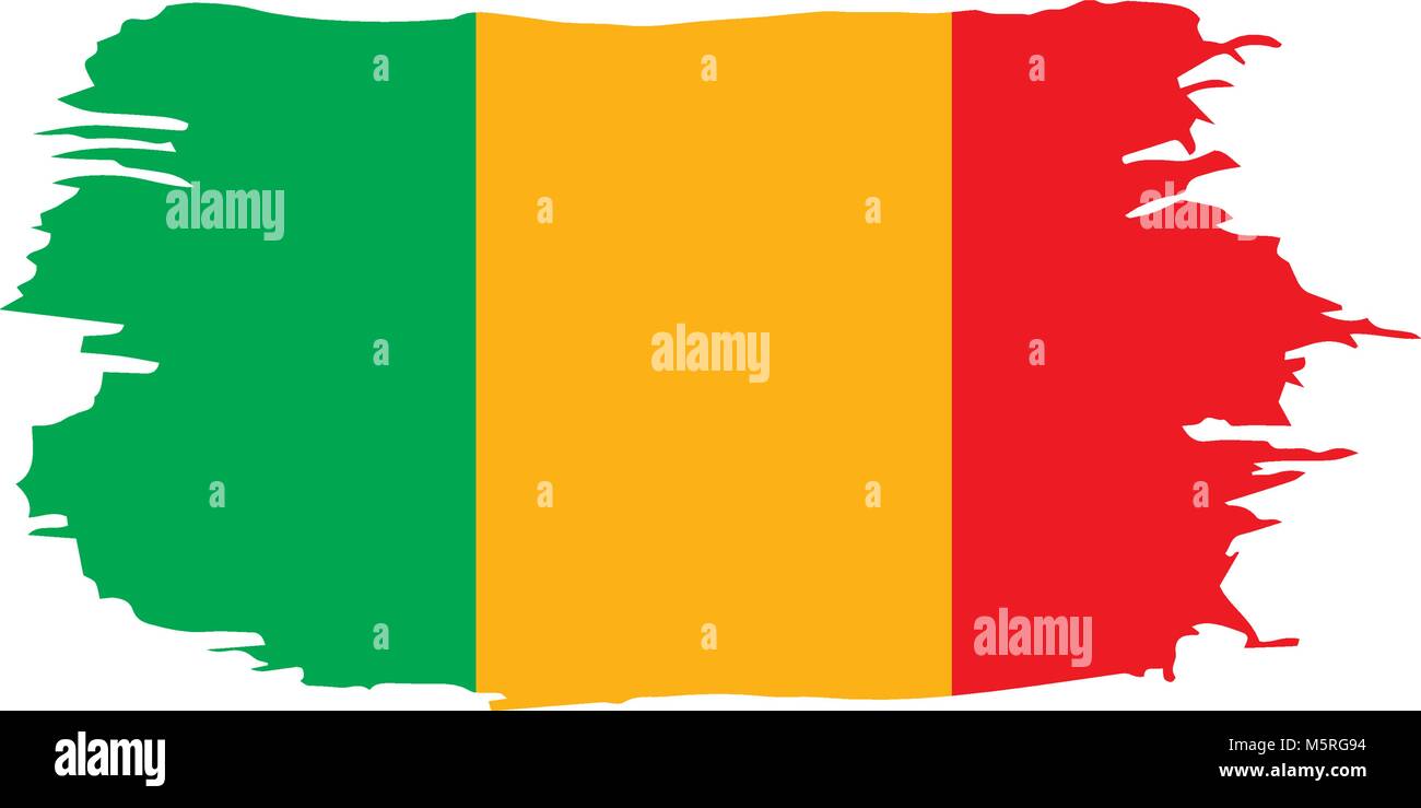 Mali drapeau. Vector Illustration de Vecteur