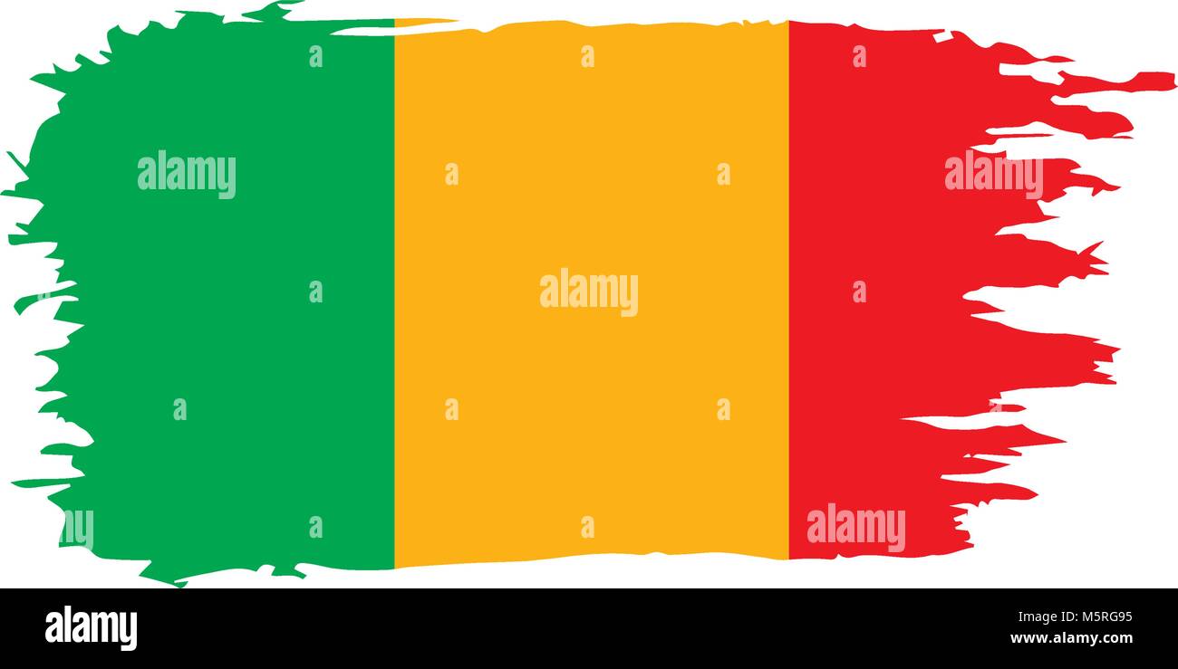 Mali drapeau. Vector Illustration de Vecteur