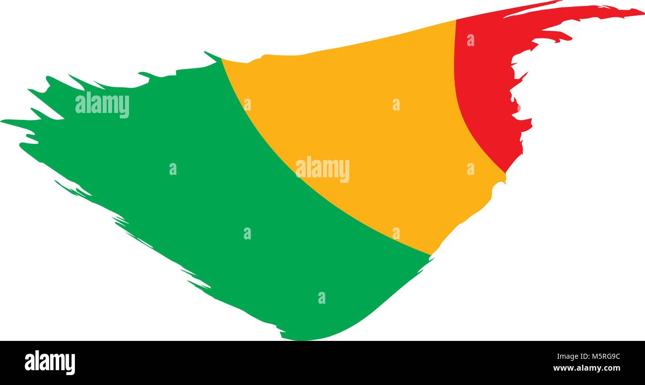 Mali drapeau. Vector Illustration de Vecteur