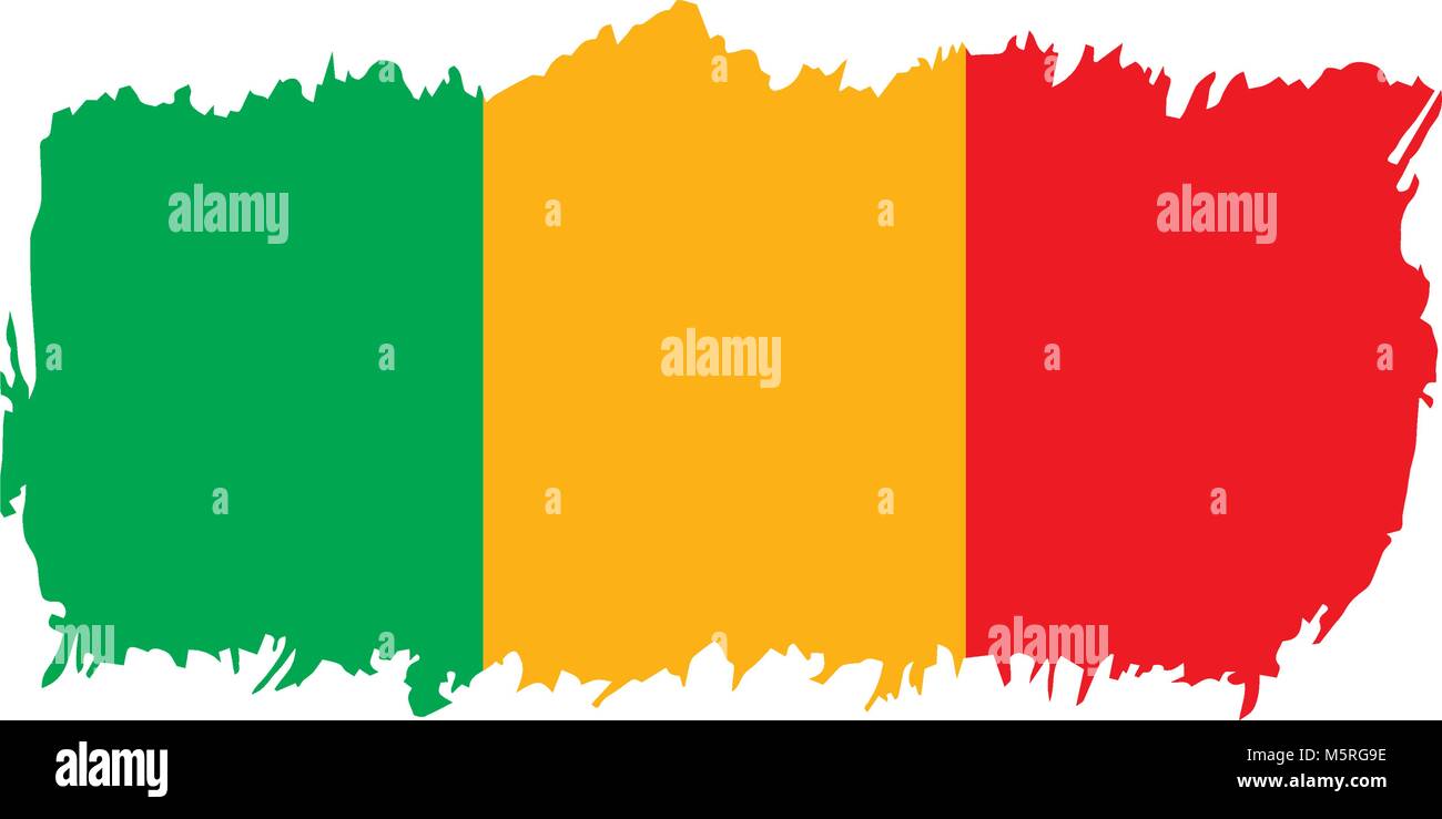 Mali drapeau. Vector Illustration de Vecteur