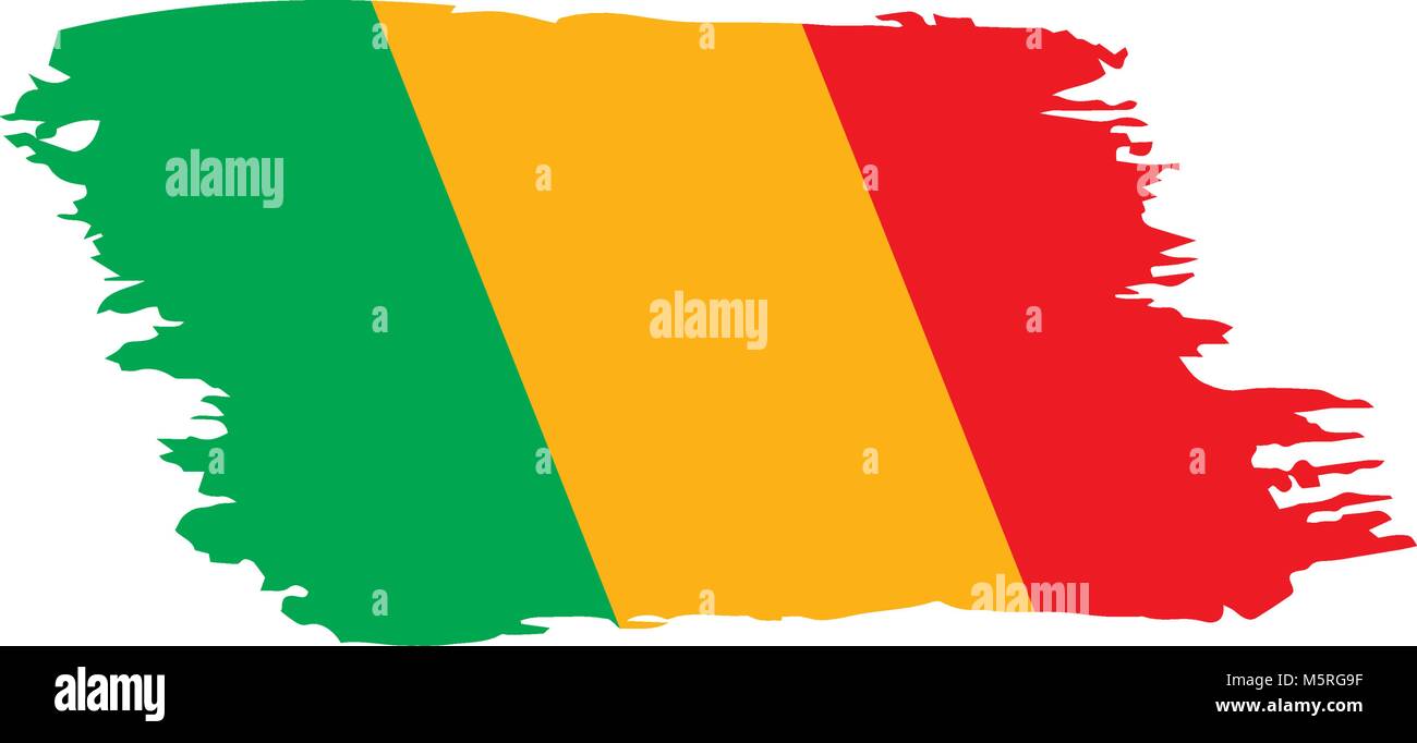 Mali drapeau. Vector Illustration de Vecteur