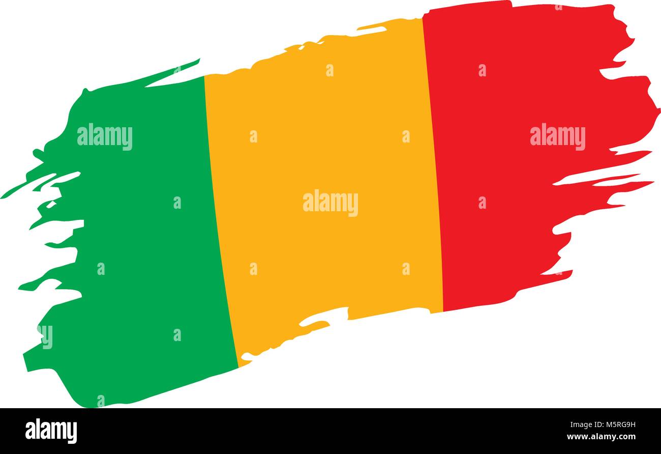 Mali drapeau. Vector Illustration de Vecteur