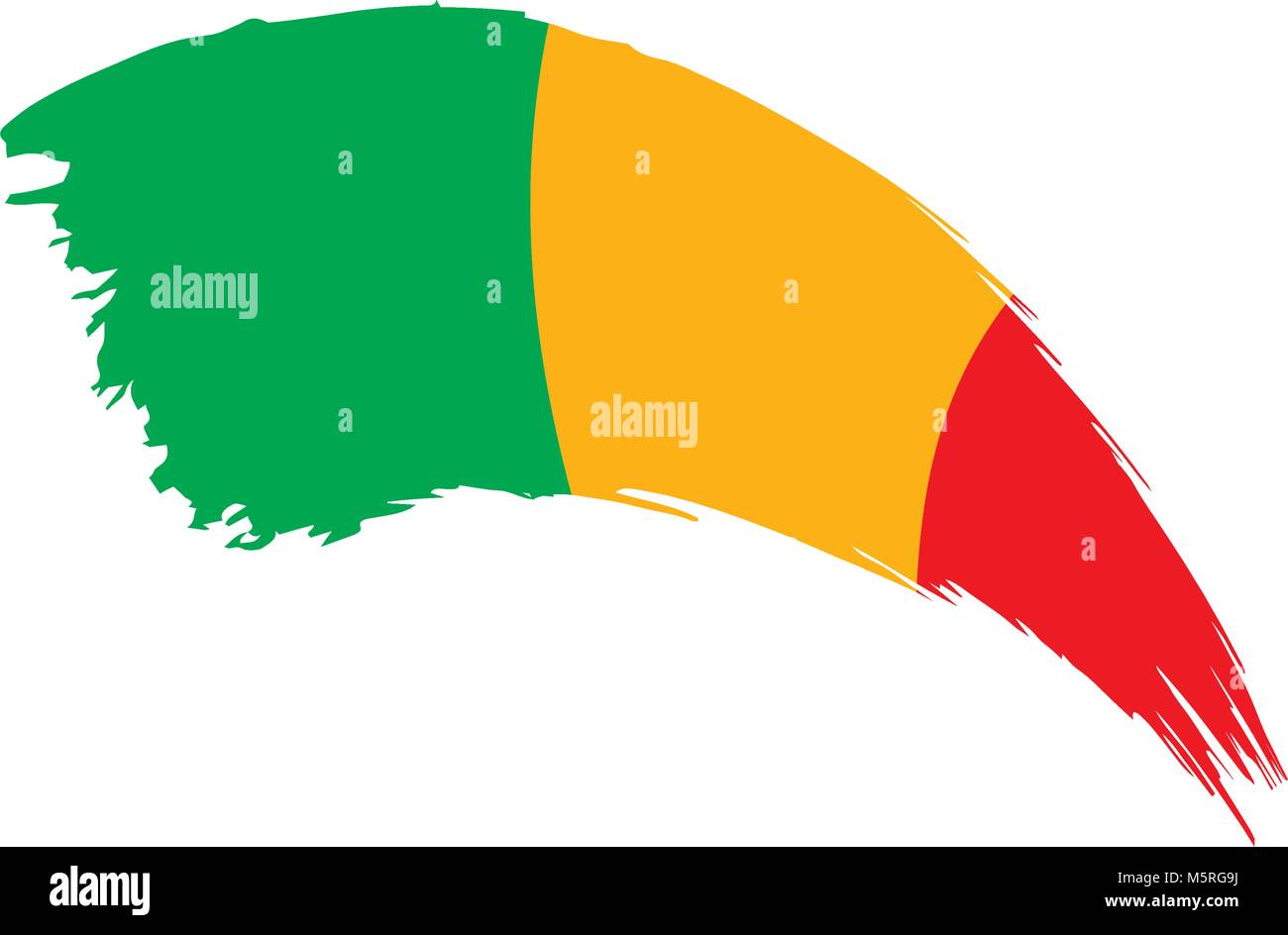 Mali drapeau. Vector Illustration de Vecteur