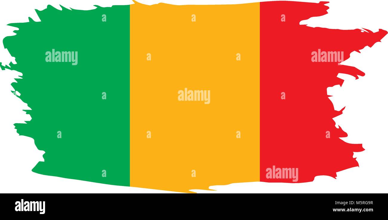 Mali drapeau. Vector Illustration de Vecteur