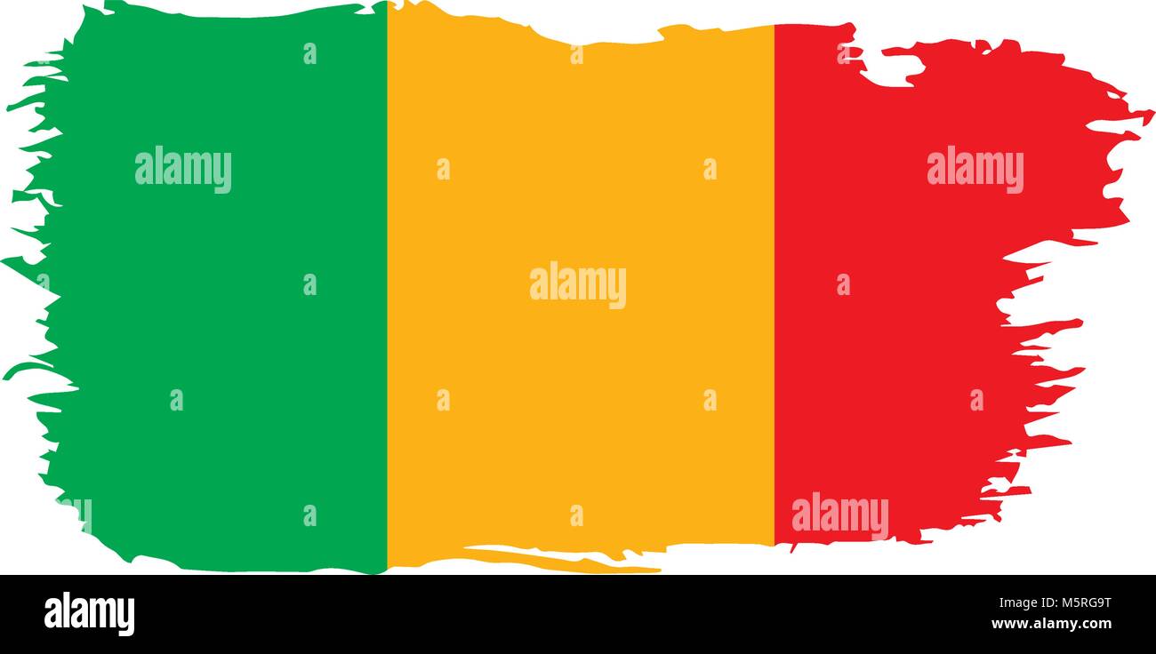 Mali drapeau. Vector Illustration de Vecteur
