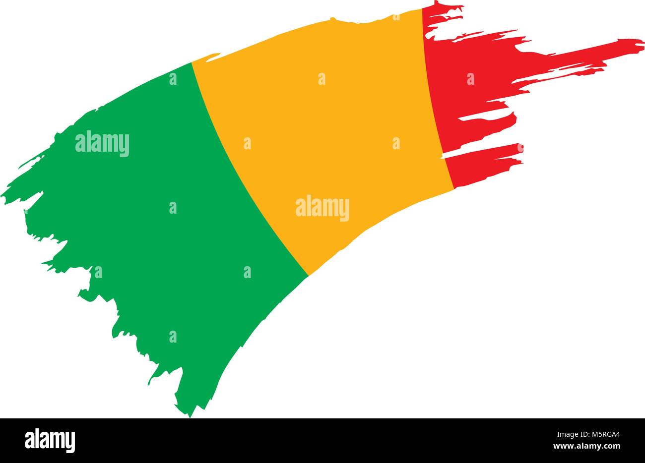 Mali drapeau. Vector Illustration de Vecteur