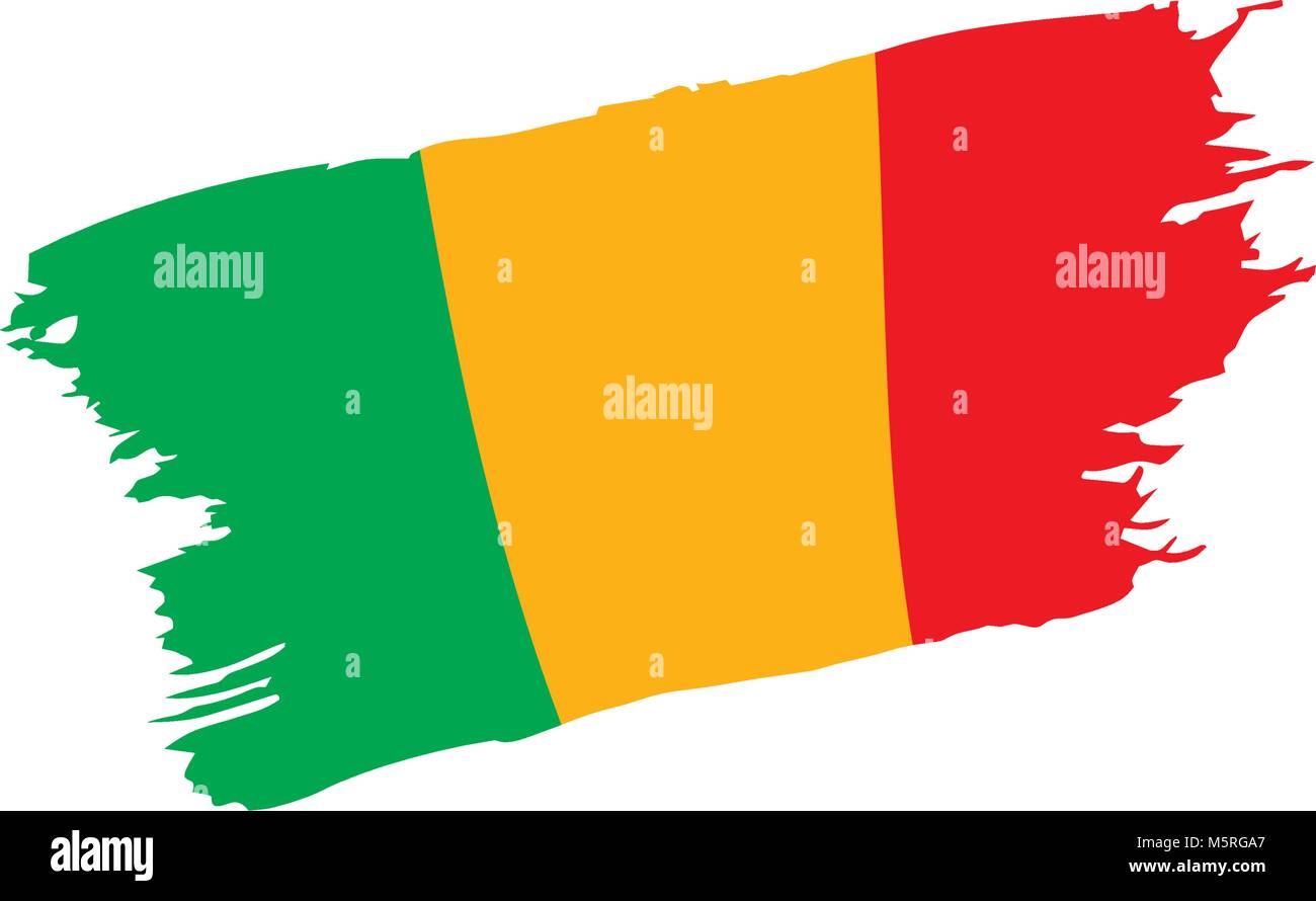 Mali drapeau. Vector Illustration de Vecteur