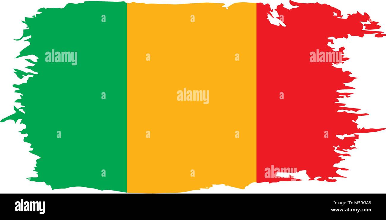 Mali drapeau. Vector Illustration de Vecteur