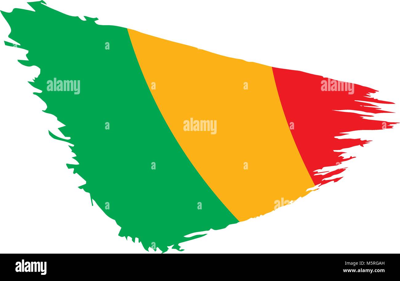 Mali drapeau. Vector Illustration de Vecteur
