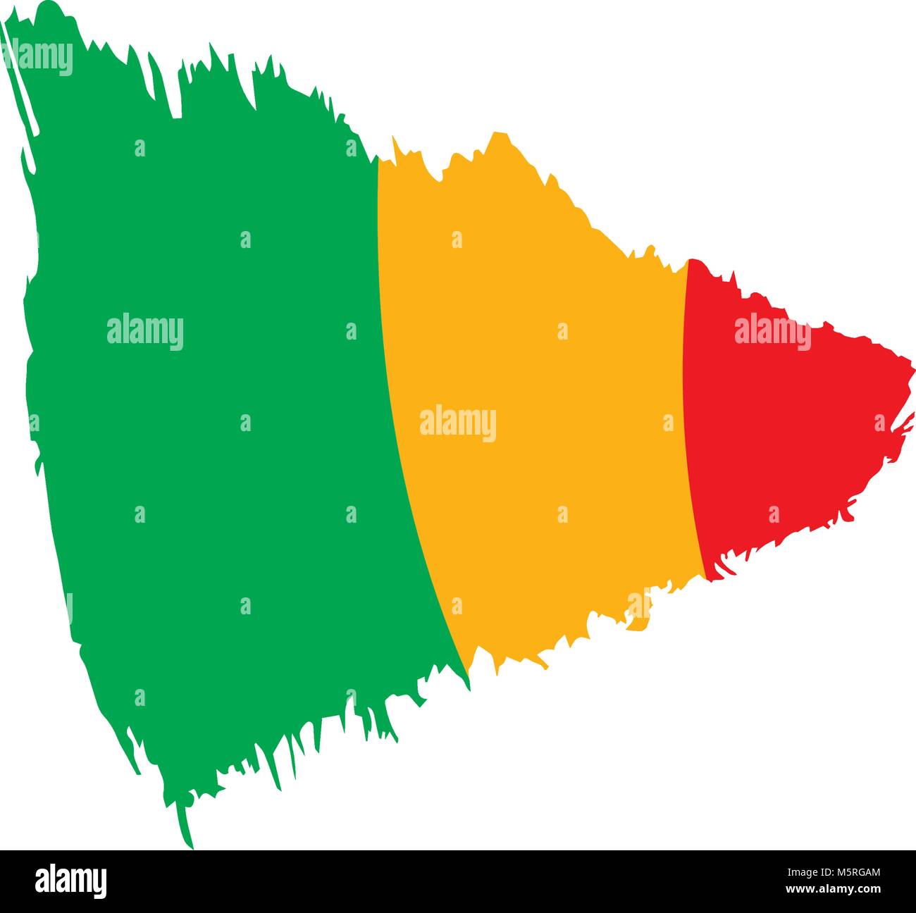 Mali drapeau. Vector Illustration de Vecteur