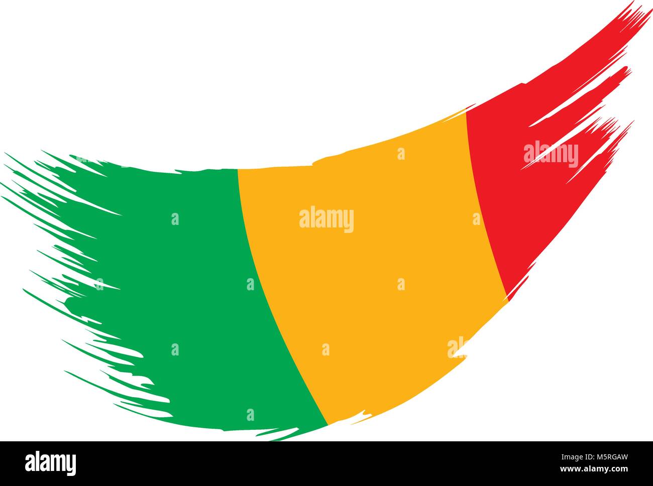 Mali drapeau. Vector Illustration de Vecteur