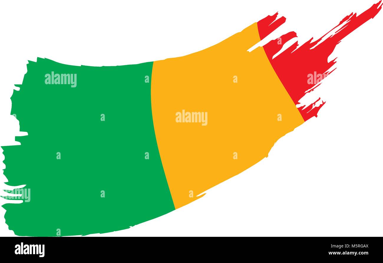 Mali drapeau. Vector Illustration de Vecteur