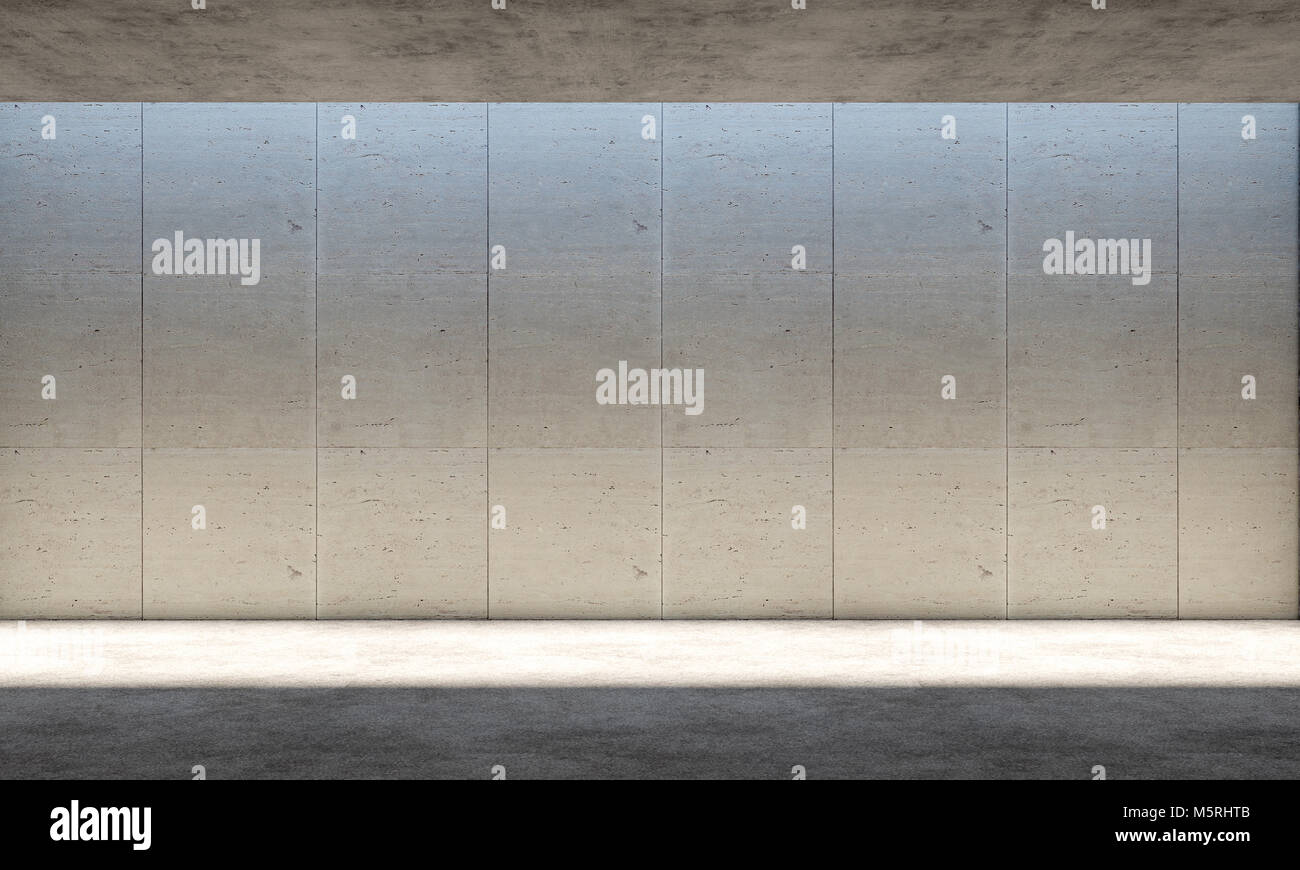 Piscine béton vide de l'image de rendu 3D Banque D'Images