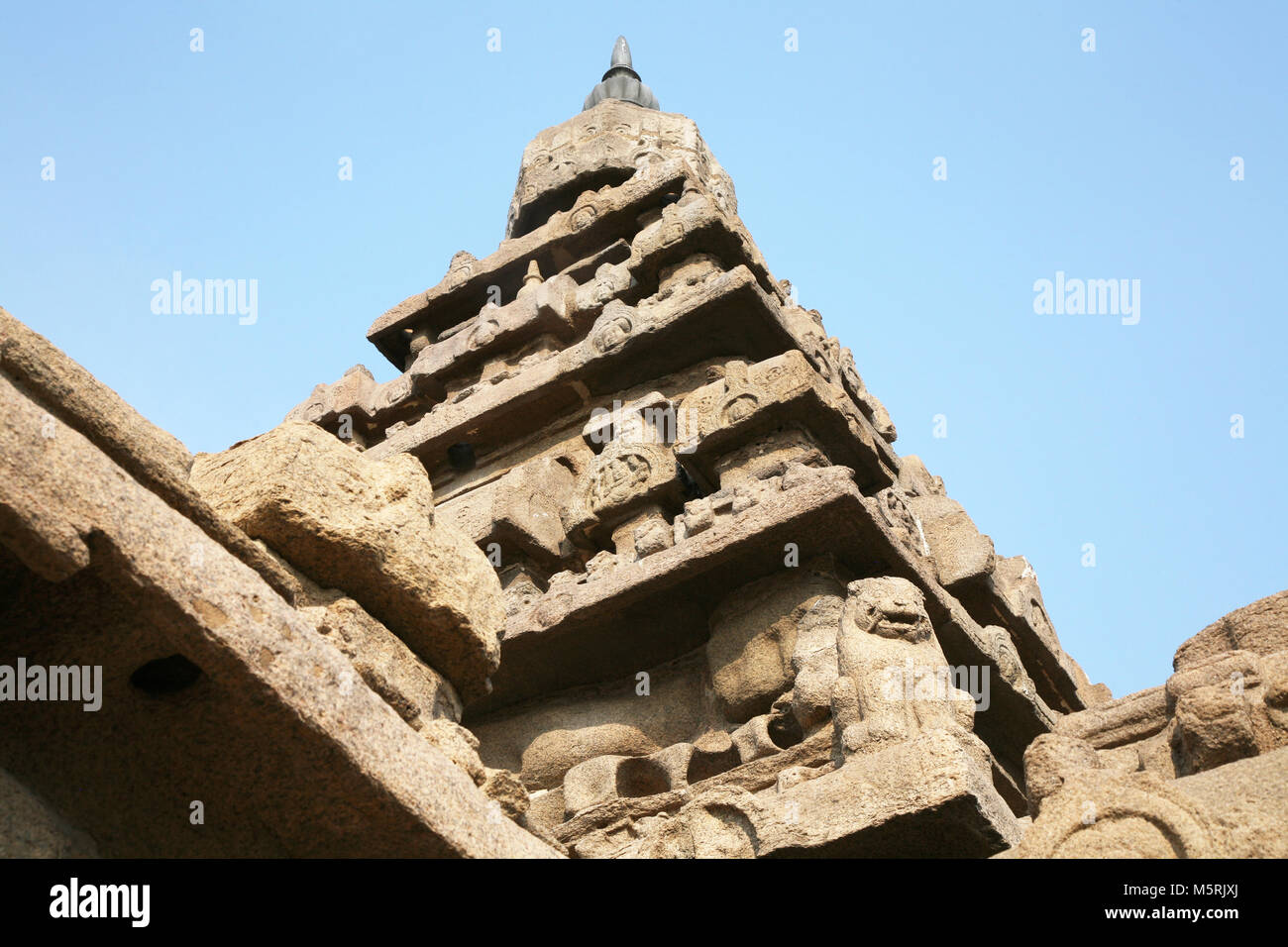 Shore Temple, Mamallapuram, India Banque D'Images