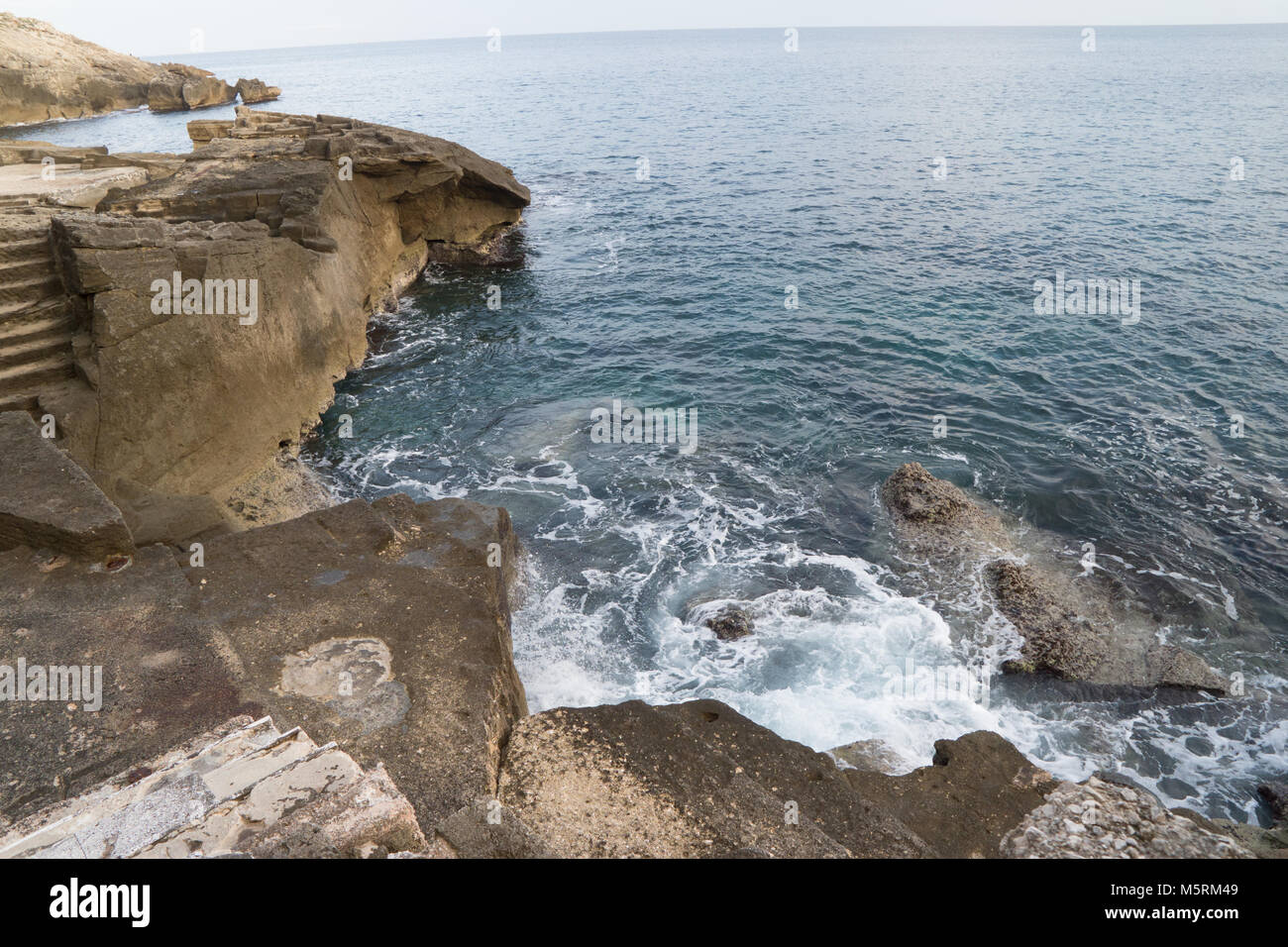 Magnifique vue sur la mer - nera les rochers Banque D'Images