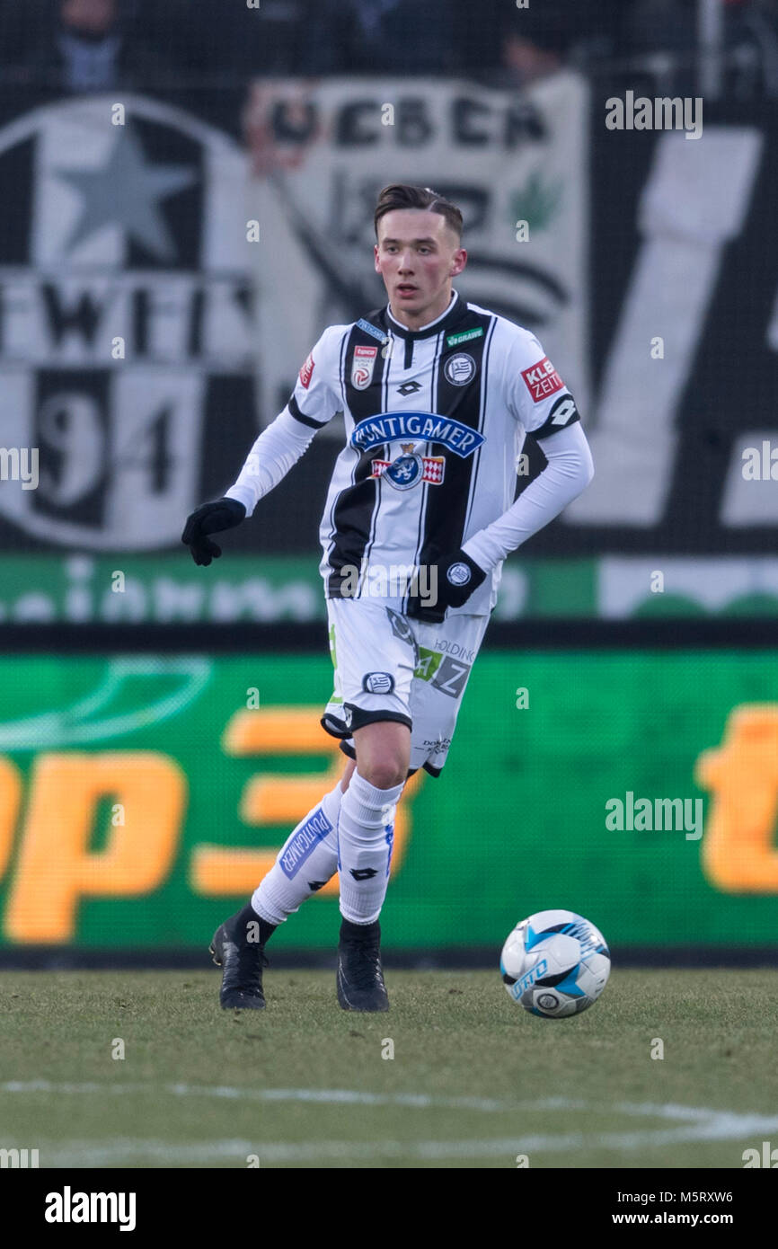 Dario Maresic de Sturm Graz pendant l'Autriche Bundesliga '' match entre Sturm Graz 2-4 Red Bull Salzbourg à UPC-Arena le 25 février 2018 à Graz, en Autriche. Credit : Maurizio Borsari/AFLO/Alamy Live News Banque D'Images