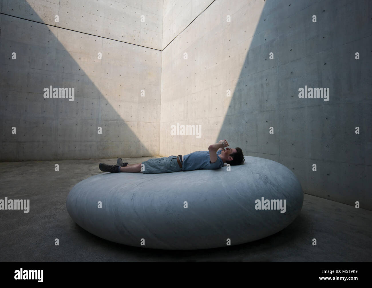 L'installation d'Art 'Le Secret du ciel', à l'île de Naoshima, au Japon. Banque D'Images