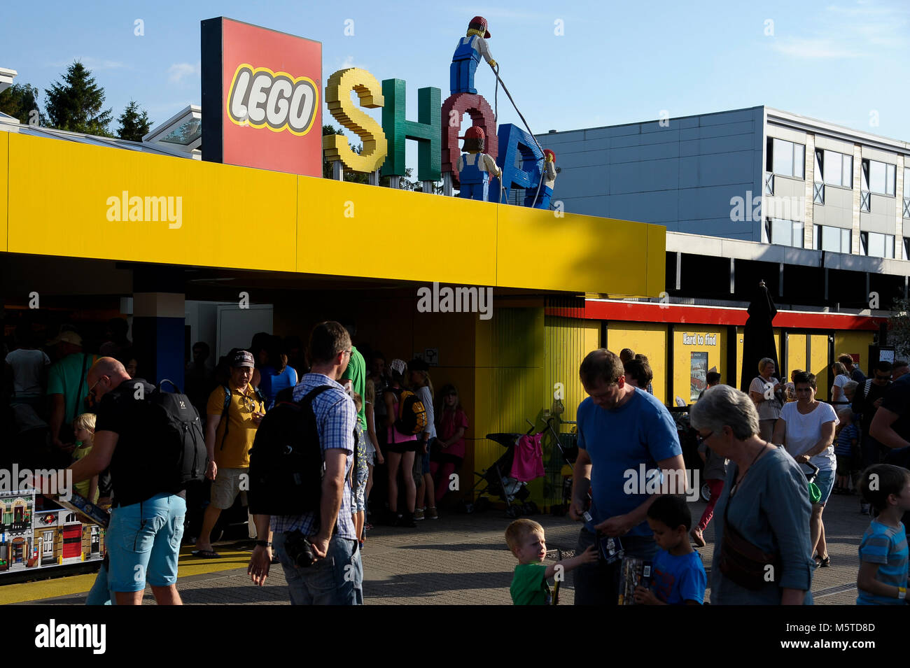 Boutique Lego à Legoland Billund Resort a ouvert en 1968 à Billund, Danemark. 7 août 2015, est la plus grande attraction touristique au Danemark © Wojciech Strozyk Banque D'Images