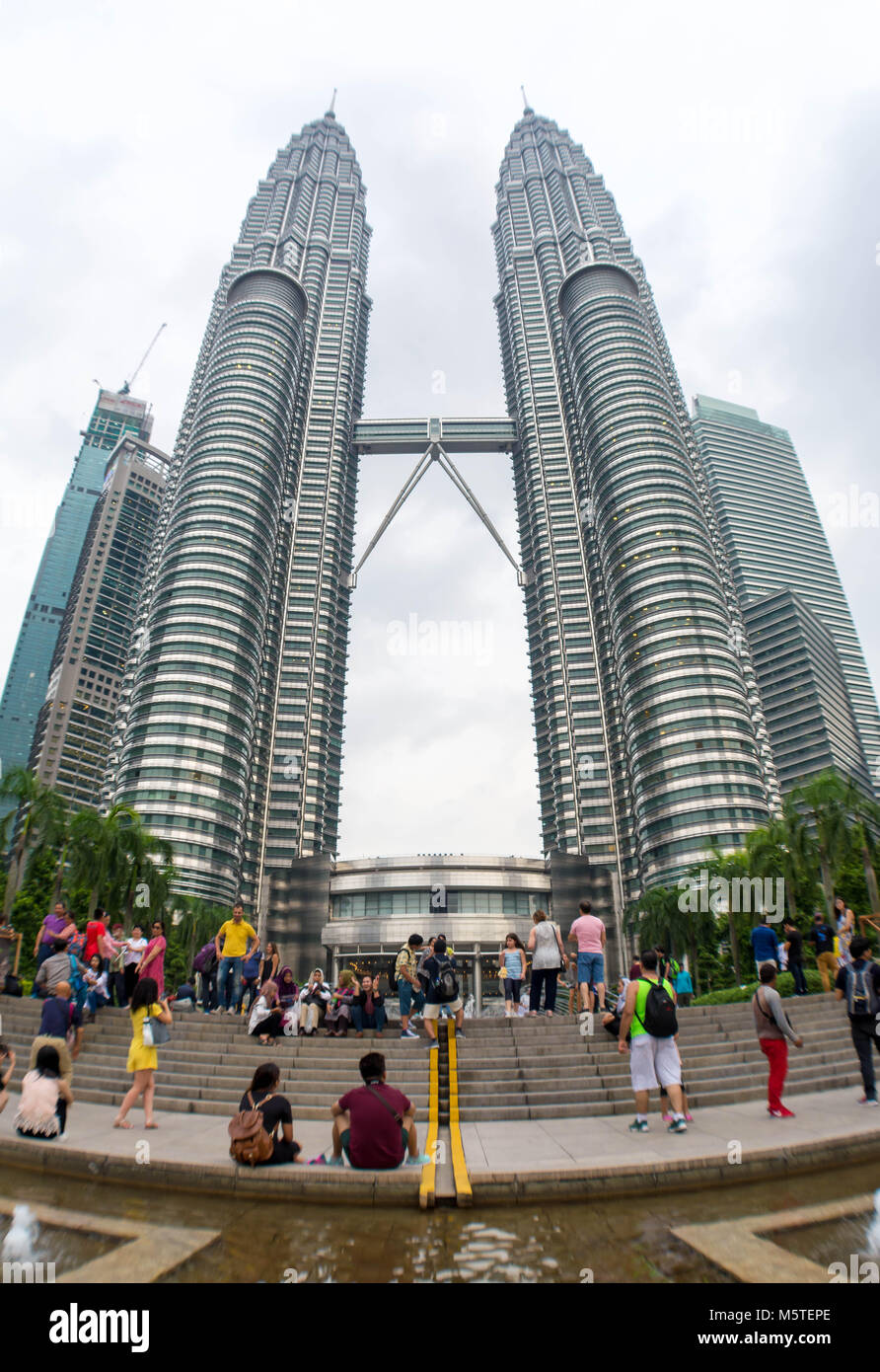 Kuala Lumpur - Tours Petronas KLCC Park - Malaisie Banque D'Images