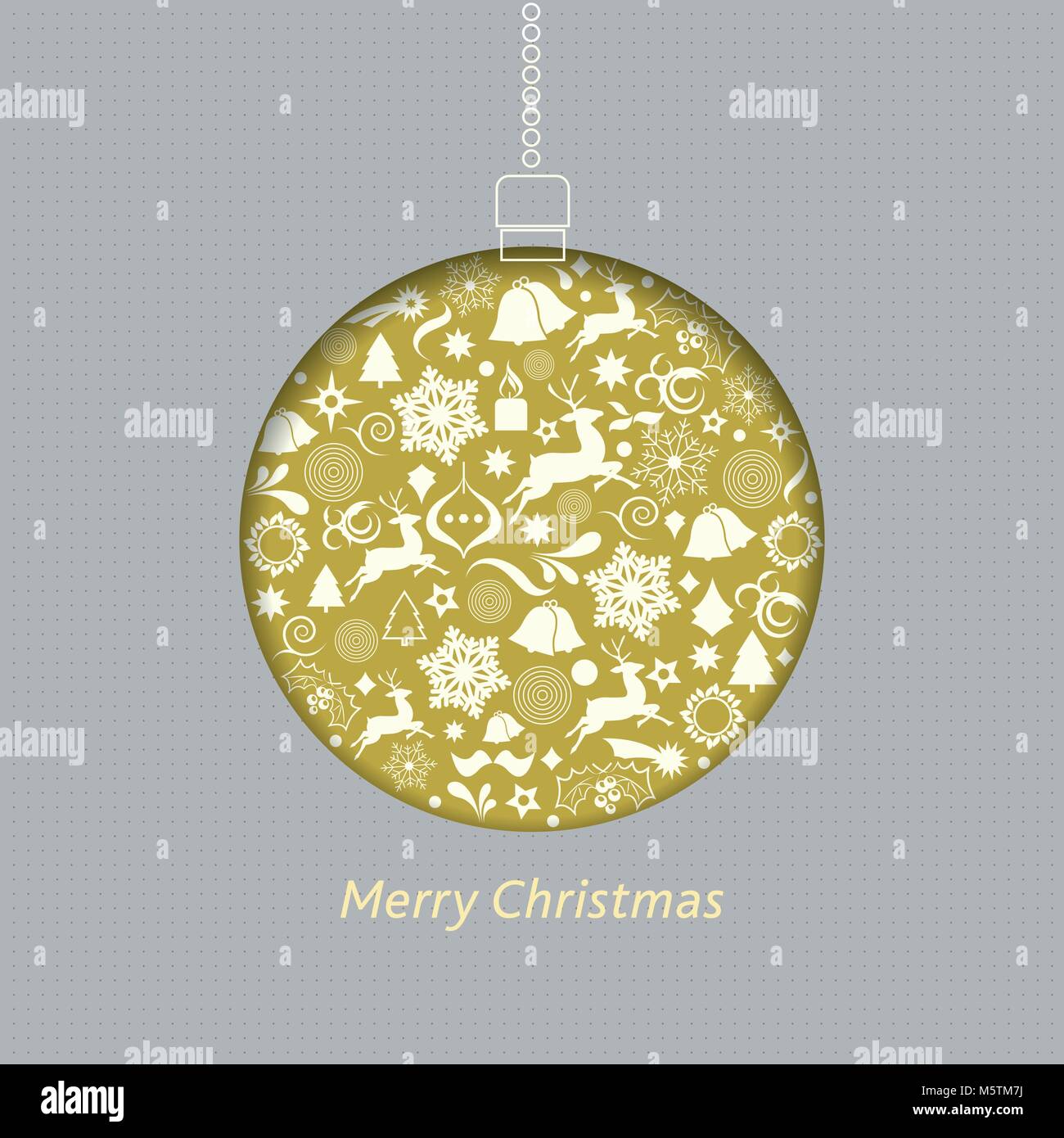 Se marier avec boule de noël et plus d'éléments de conception - vector background Illustration de Vecteur