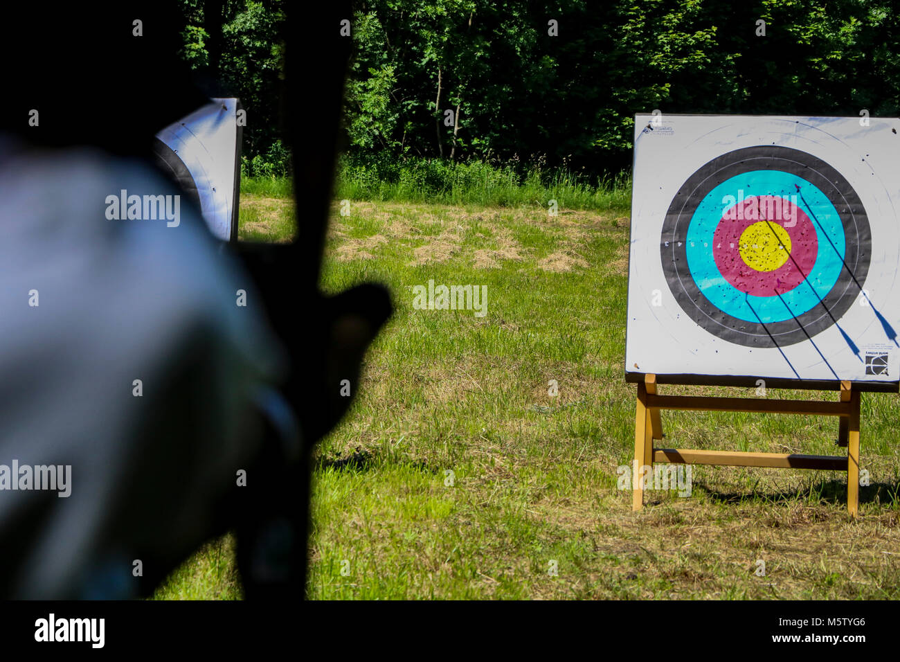 Tir à l'medival Banque D'Images