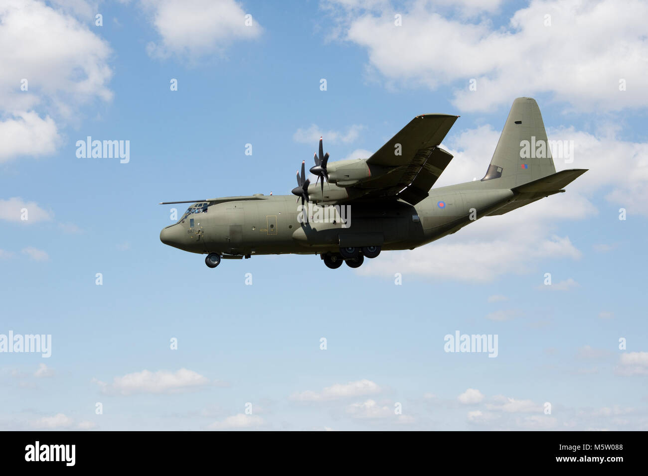 Hercules Lockheed C.5, ZH887 de 30 et 47 escadrons, RAF, vu et basé à RAF Brize Norton, Oxfordshire, 30 août 2016. Banque D'Images