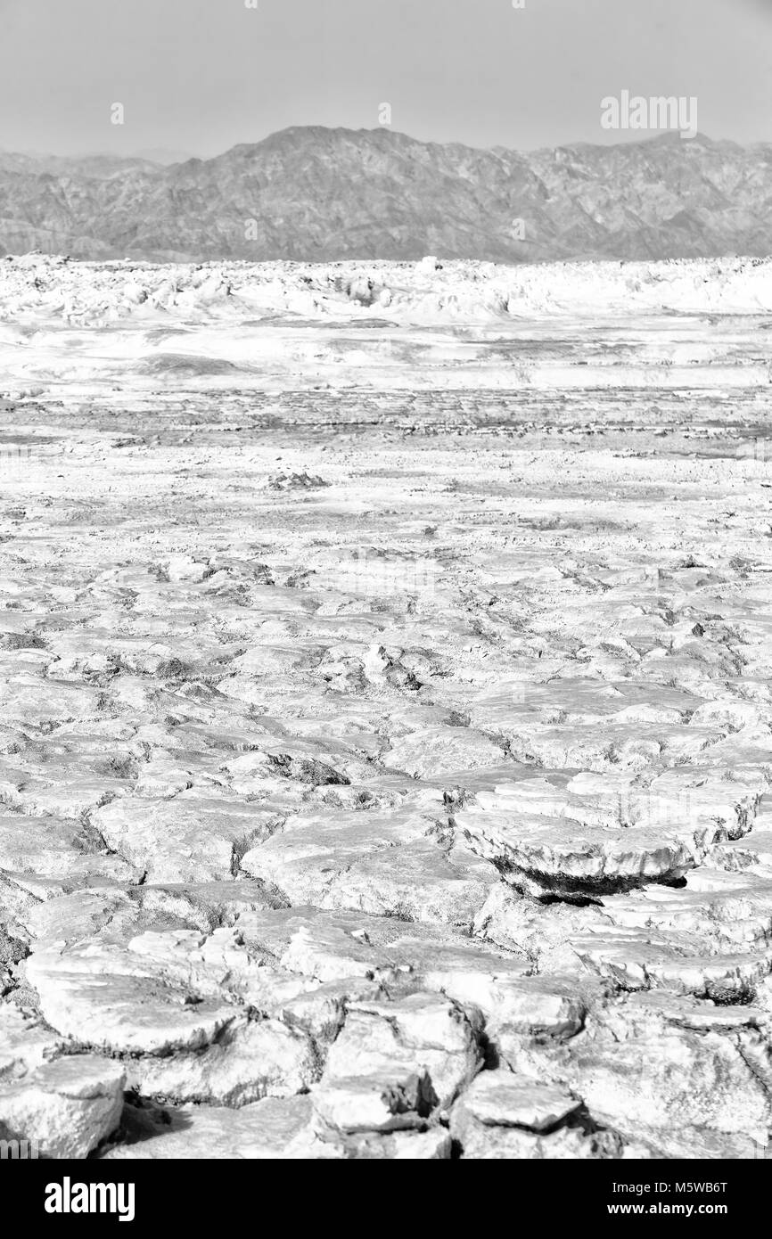 Dans l'Afrique de l'Éthiopie de danakil dépression volcanique de dallol Banque D'Images