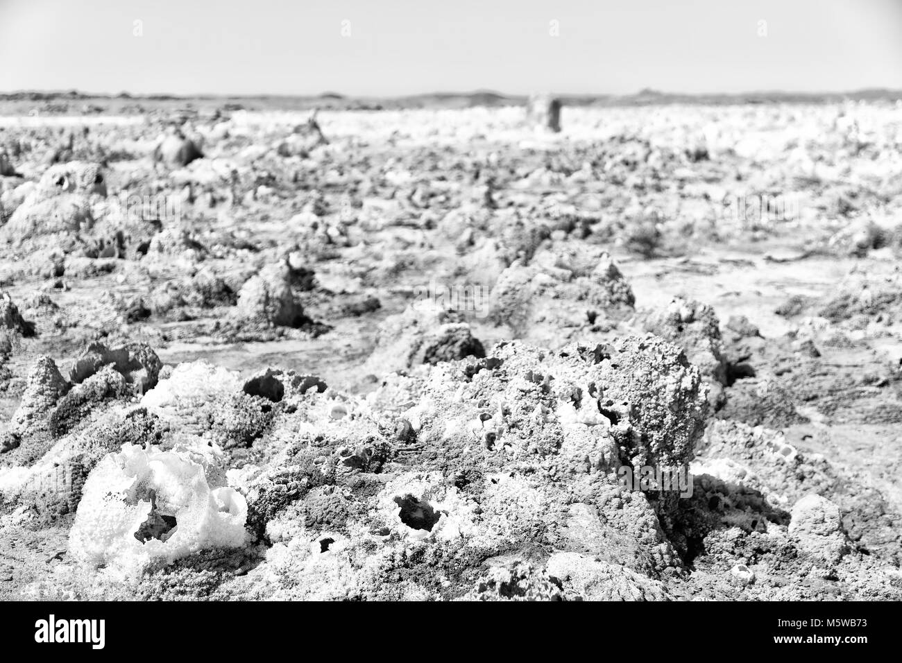 Dans l'Afrique de l'Éthiopie de danakil dépression volcanique de dallol Banque D'Images