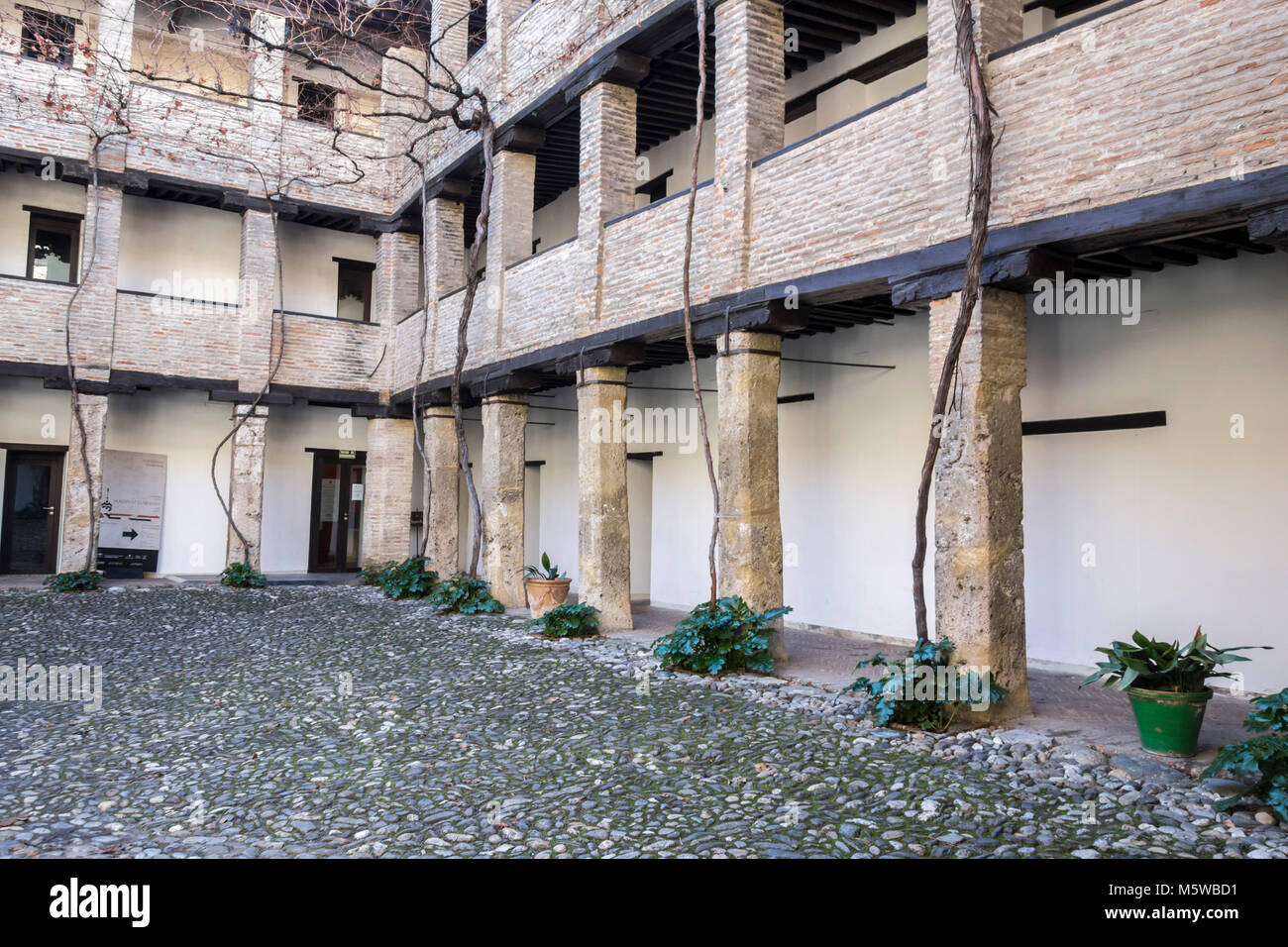 Monument historique, Corral del Carbon, héritage de l'architecture arabe,Grenade, Espagne. Banque D'Images