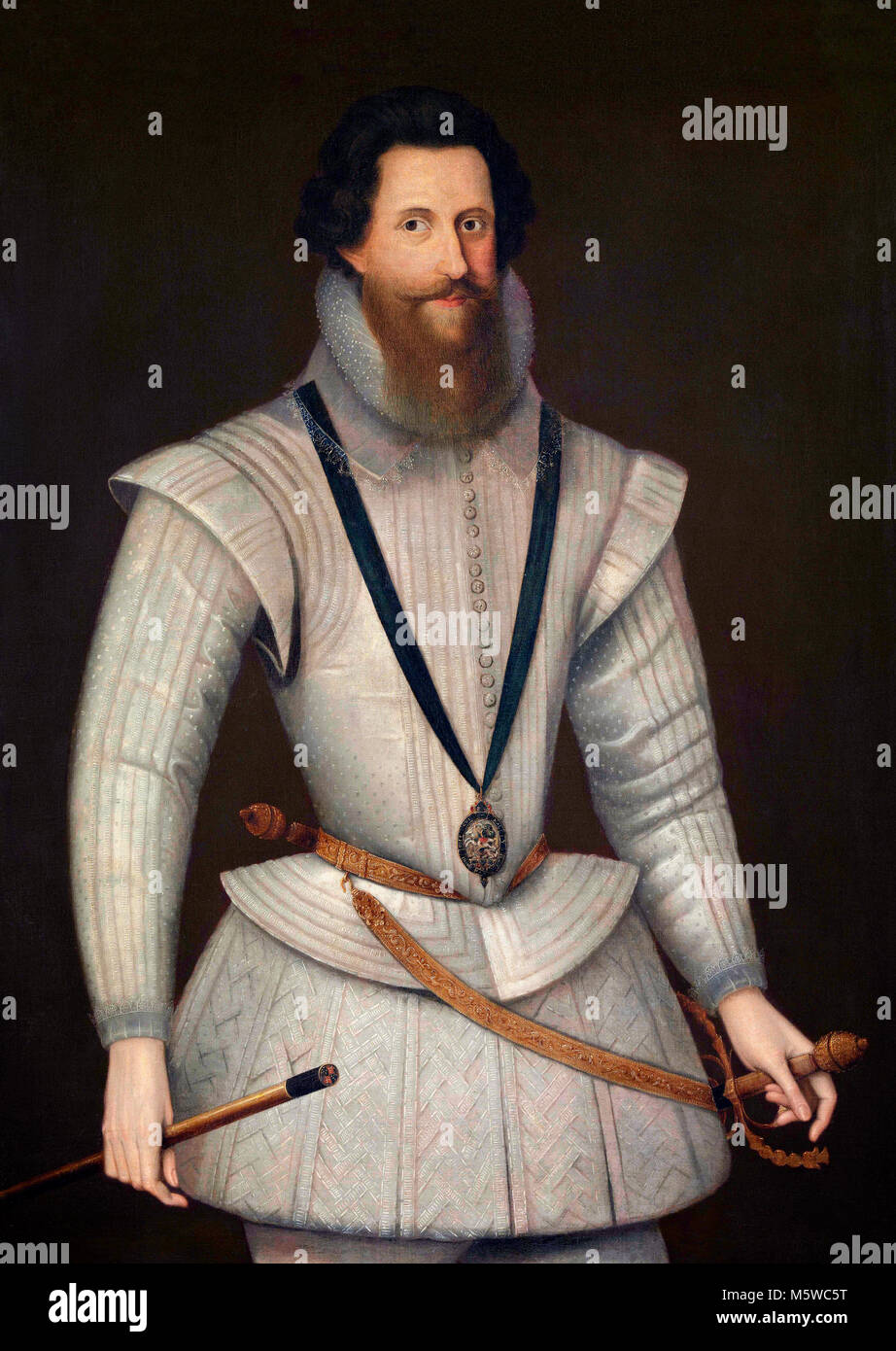 Robert Devereux, 2 comte d'Essex (1565-1601) par Marcus Gheeraerts le Jeune, huile sur toile, c. 1596-1601. L'Essex était un favori de la Reine Elizabeth I, mais a été exécuté pour trahison en 1601. Banque D'Images Robert Devereux, 2 comte d'Essex (1565-1601) par Marcus Gheeraerts le Jeune, huile sur toile, c. 1596-1601. L'Essex était un favori de la Reine Elizabeth I, mais a été exécuté pour trahison en 1601. Banque D'Images