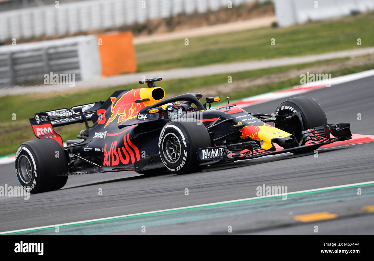Barcelone, Espagne. Feb 26, 2018. Premier jour de F1 au circuit de Barcelona-Catalunya test d'hiver 2018 de la saison, le 26 février, Montmelo, Barcelone, Espagne, 2018 Crédit : David Rodriguez Rico/Alamy Live News Banque D'Images