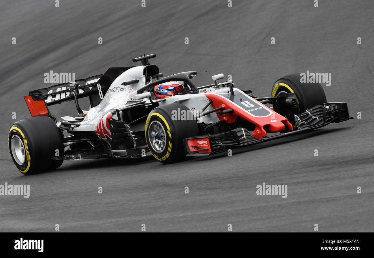 Barcelone, Espagne. Feb 26, 2018. Premier jour de F1 au circuit de Barcelona-Catalunya test d'hiver 2018 de la saison, le 26 février, Montmelo, Barcelone, Espagne, 2018 Crédit : David Rodriguez Rico/Alamy Live News Banque D'Images